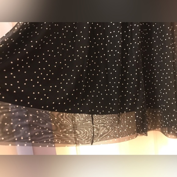 MAX STUDIO Dot Mesh Maxi Skirt - Picture 4 of 4